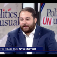 Peter Giunta, former leader of the New York State Young Republicans, gives a TV interview in September 2025. (Screenshot)